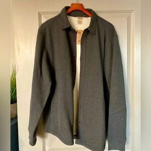 Men’s- Duluth- Sherpa Lined Waffle Knit Button Up- new with tags- L